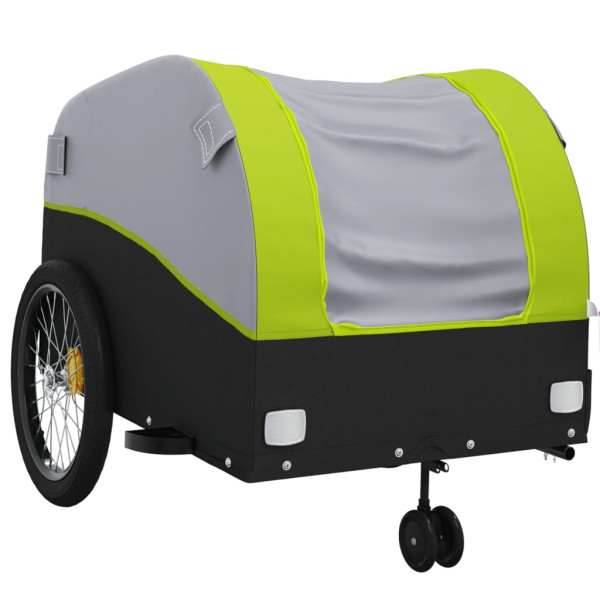 Remolque para bicicleta hierro negro y verde 45 kg M 4