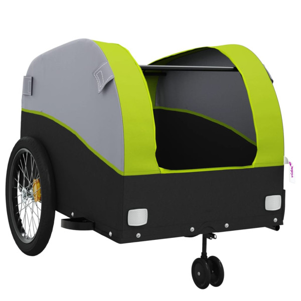 Remolque para bicicleta hierro negro y verde 45 kg M 5