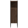 Armario de baño madera ingeniería marrón roble 33x33x120.5 cm 5