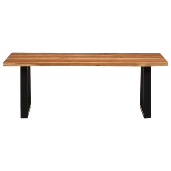 Mesa de centro madera maciza acacia 110x55x40 cm M 2