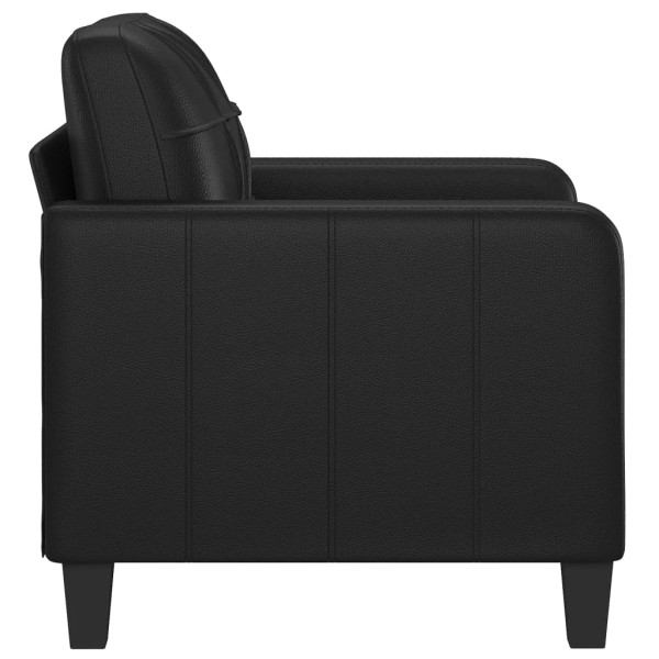 Sillón cuero sintético negro 60 cm M 4