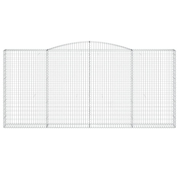 Cestos gabião arqueados 7pcs 400x30x180/200cm ferro galvanizado M 4