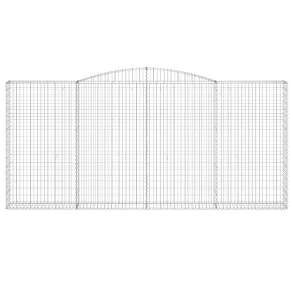 Cestas de gaviones 8 uds forma de arco hierro 400x30x180/200 cm M 4