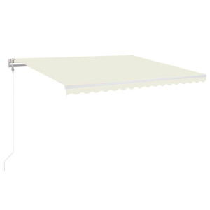 Toldo retráctil automático crema 400x350 cm H