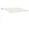 Toldo retrátil automático 400x350 cm creme 2