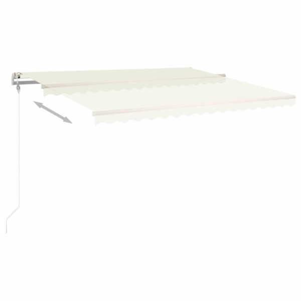 Toldo retráctil automático crema 400x350 cm M 4