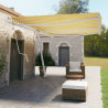 Toldo automático independente 600x350 cm amarelo e branco 1