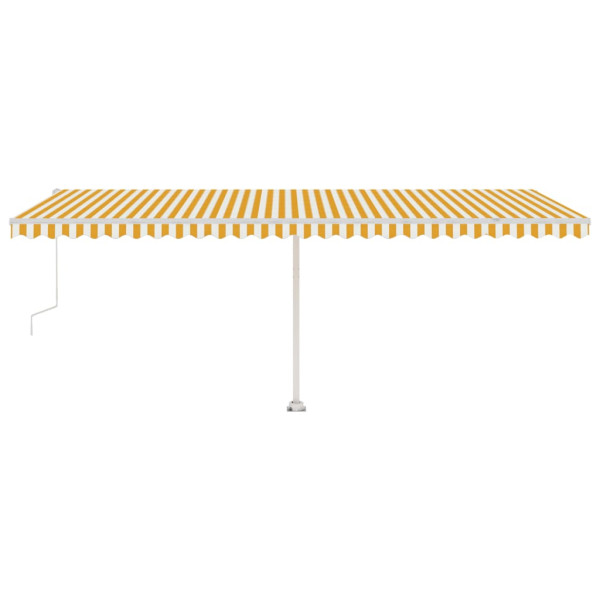 Toldo automático independente 600x350 cm amarelo e branco M 4
