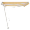 Toldo automático independente 600x350 cm amarelo e branco 5