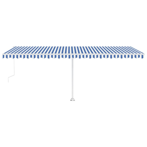 Toldo automático independente 600x350 cm azul e branco M 4