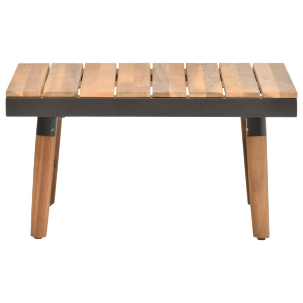 4 pcs conj. lounge jardim c/ almofadões madeira acácia maciça M 4