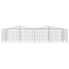 Arriate de gaviones forma arco hierro galvanizado 200x50x50 cm 3