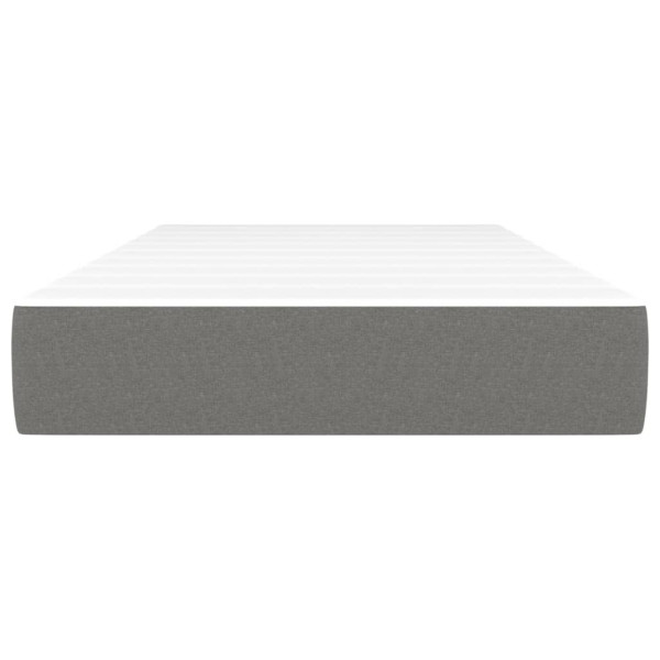 Colchão de molas ensacadas 120x190x20 cm tecido cinza-escuro M 3