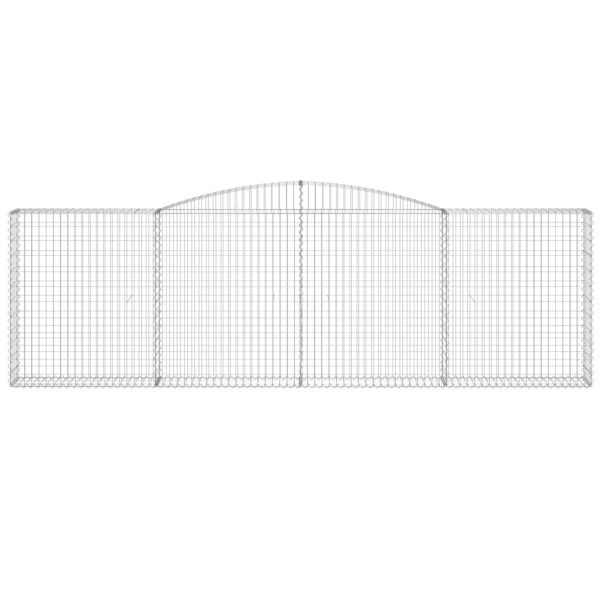 Cestas gaviones 20 uds forma de arco hierro 400x30x120/140 cm M 4