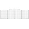 Cestas gaviones 20 uds forma de arco hierro 400x30x120/140 cm 4