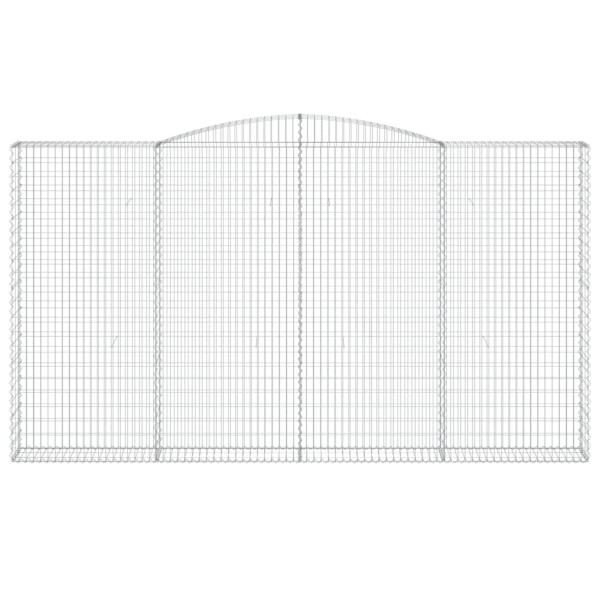 Cestos gabião arqueados 9pcs 400x30x220/240cm ferro galvanizado M 4