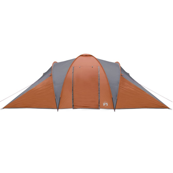 Tenda familiar cúpula para 6 pessoas impermeável cinza/laranja M 5