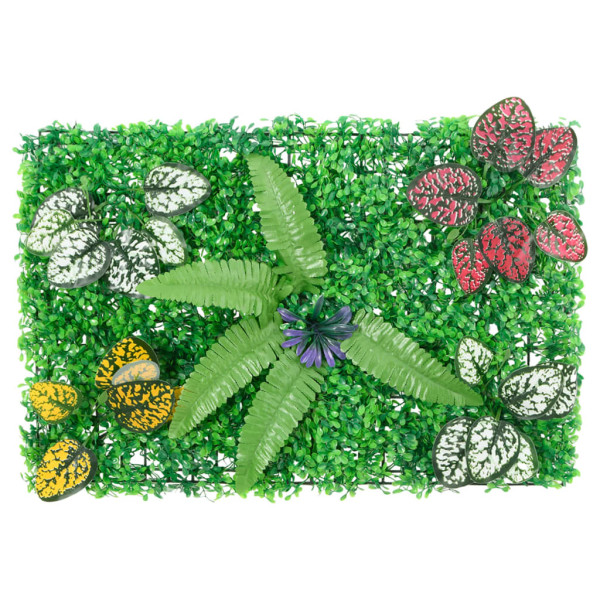   Valla de plantas artificiales 24 uds verde 40x60 cm M 2
