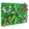   Valla de plantas artificiales 24 uds verde 40x60 cm 3