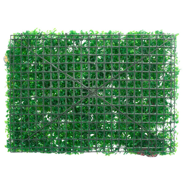   Valla de plantas artificiales 24 uds verde 40x60 cm M 4