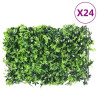   Vedação de folhas artificiais 24 pcs 40x60 cm verde 1
