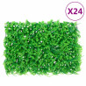   Vedação de folhas de feto artificiais 24 pcs 40x60 cm verde 1