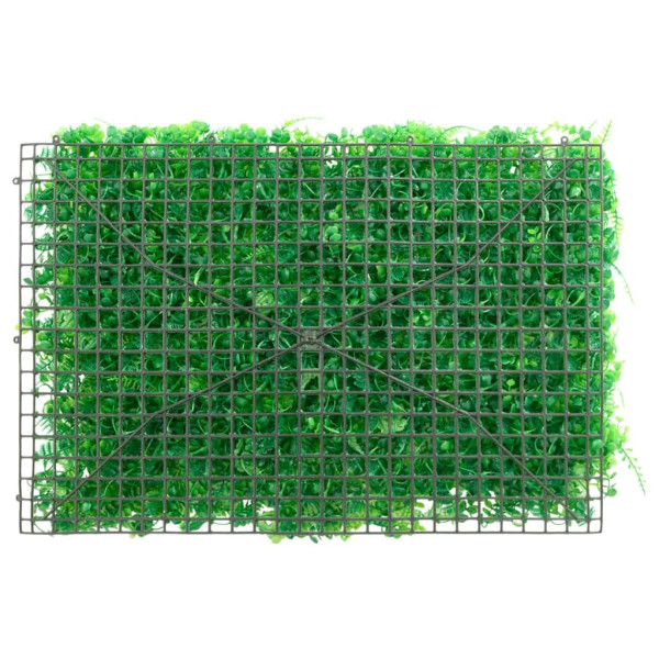   Valla de hojas de helecho artificial 24 uds verde 40x60 cm M 4