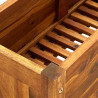 Canteiro elevado de jardim 76x27.6x25 cm madeira de acácia 5