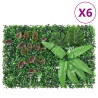   Vedação de plantas artificiais 6 pcs 40x60 cm verde 1