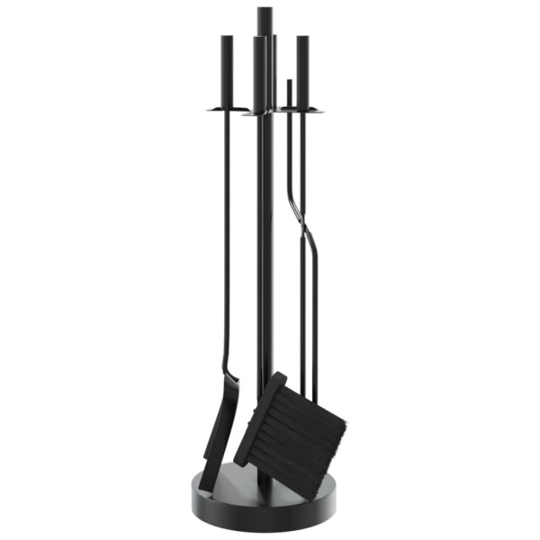 Set de herramientas para chimenea 5 piezas acero 18x66 cm M 4