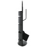 Set de herramientas para chimenea 5 pzas acero 23x15x66 cm 5