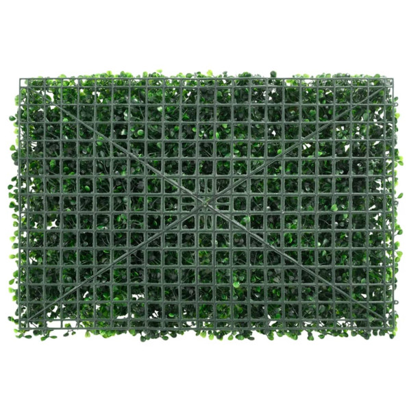  Valla de plantas artificiales 24 uds verde 40x60 cm M 4