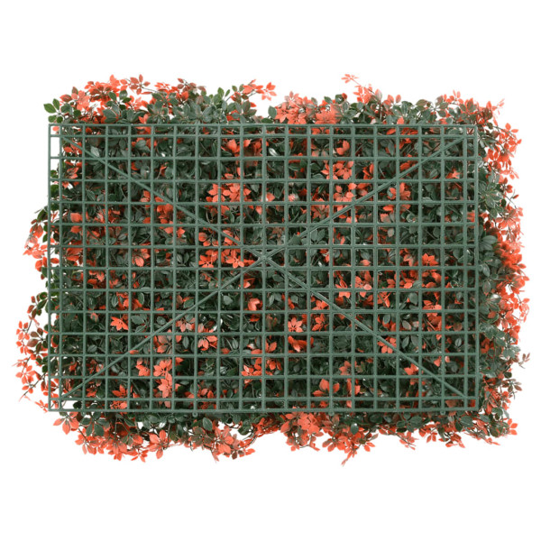   Vedação folhas ácer artificiais 6 pcs 40x60cm vermelho-claro M 4