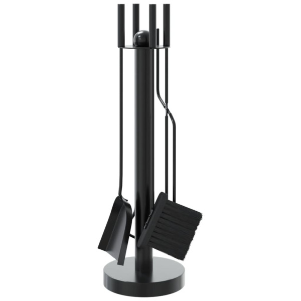 Set de herramientas para chimenea 5 piezas acero 18x56 cm M 2