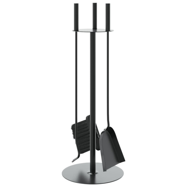 Set de herramientas para chimenea 4 piezas acero 22x59 cm M 5