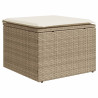 Set de sofás de jardín 9 pzas con cojines ratán sintético beige 5