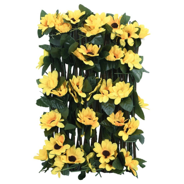 Enrejado valla expansible hiedra artificial amarillo 180x30 cm M 4