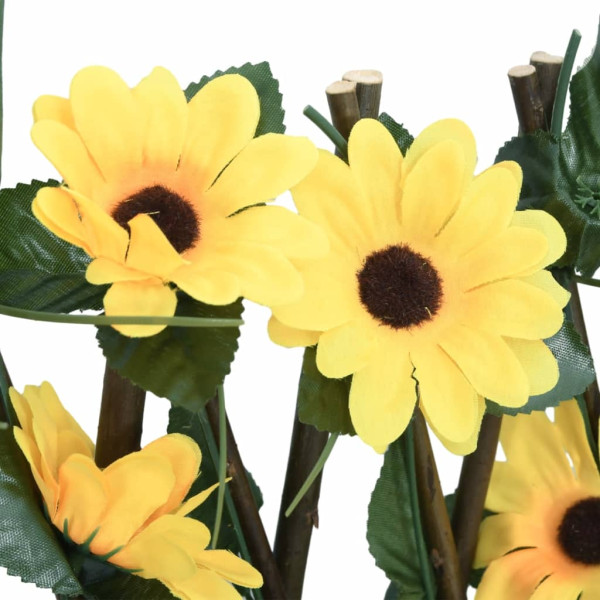  Treliça de hera artificial extensível 180x20 cm amarelo M 5