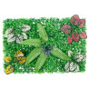   Valla de plantas artificiales 6 uds verde 40x60 cm 2
