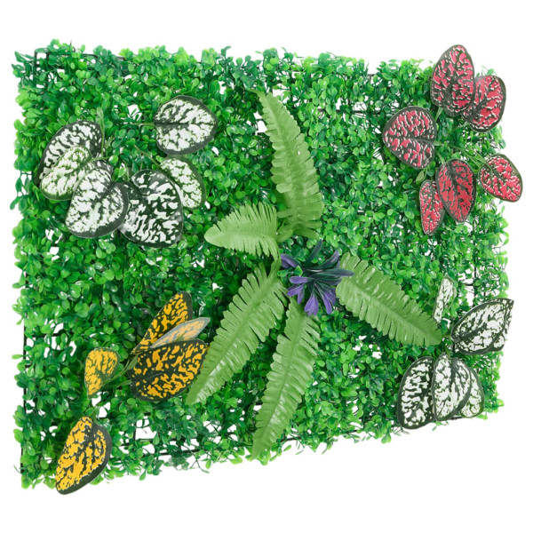   Valla de plantas artificiales 6 uds verde 40x60 cm M 3