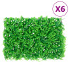   Vedação de folhas de feto artificiais 6 pcs 40x60 cm verde 1