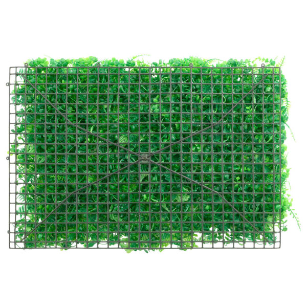   Valla de hojas de helecho artificial 6 uds verde 40x60 cm M 4