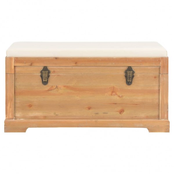 Baú de arrumação com almofadão 80x40x40 cm MDF M 2