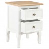 Mesa-de-cabeceira 2 pcs 35x30x49 cm MDF branco 3