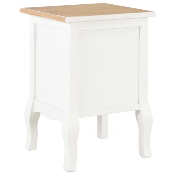 Mesa-de-cabeceira 2 pcs 35x30x49 cm MDF branco M 5
