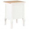 Mesa-de-cabeceira 2 pcs 35x30x49 cm MDF branco 5