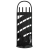 Set de herramientas para chimenea 5 pzas acero 23x15x66 cm 4