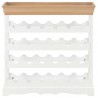Garrafeira 70x22.5x70.5 cm MDF branco 3