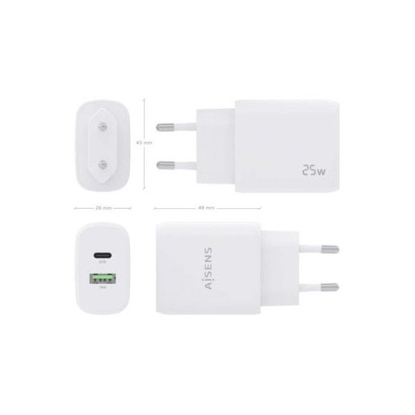 Carregador de parede Aisens A110-0758 branco M 4