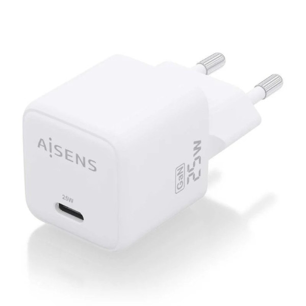 Carregador gan de parede aisens asch-25w1p012-w/ 1xusb tipo-c/ 25w M 2